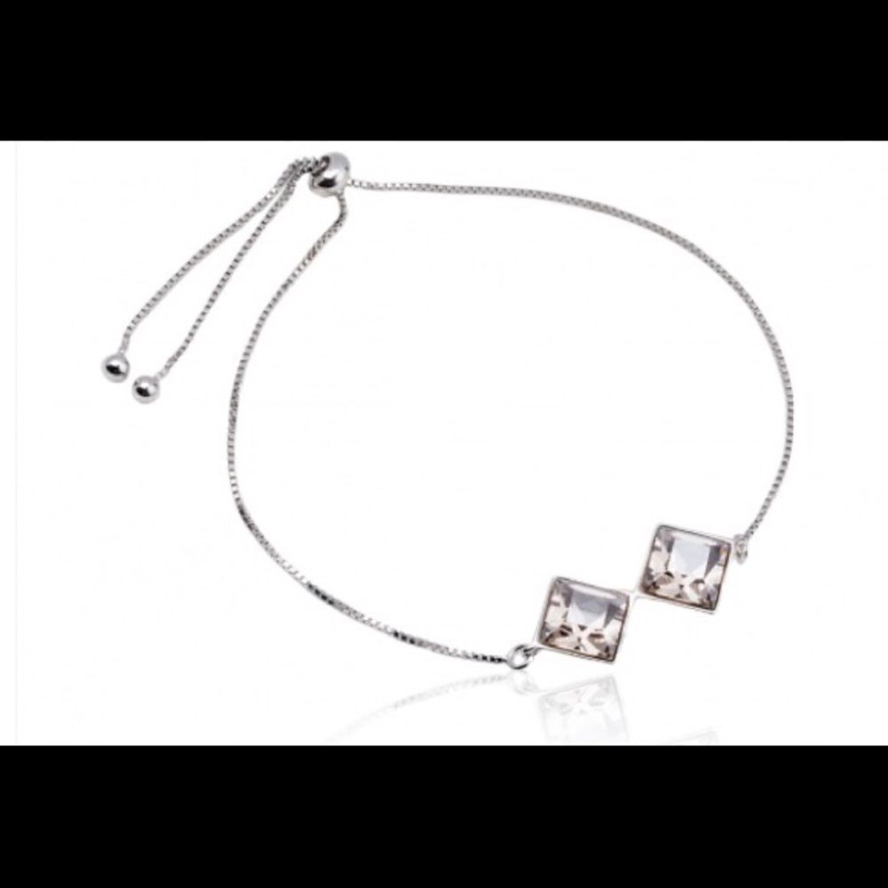 Swarovski crystals bracelet White Rhodium